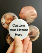 Load image into Gallery viewer, 2.25" Round Photo Magnets